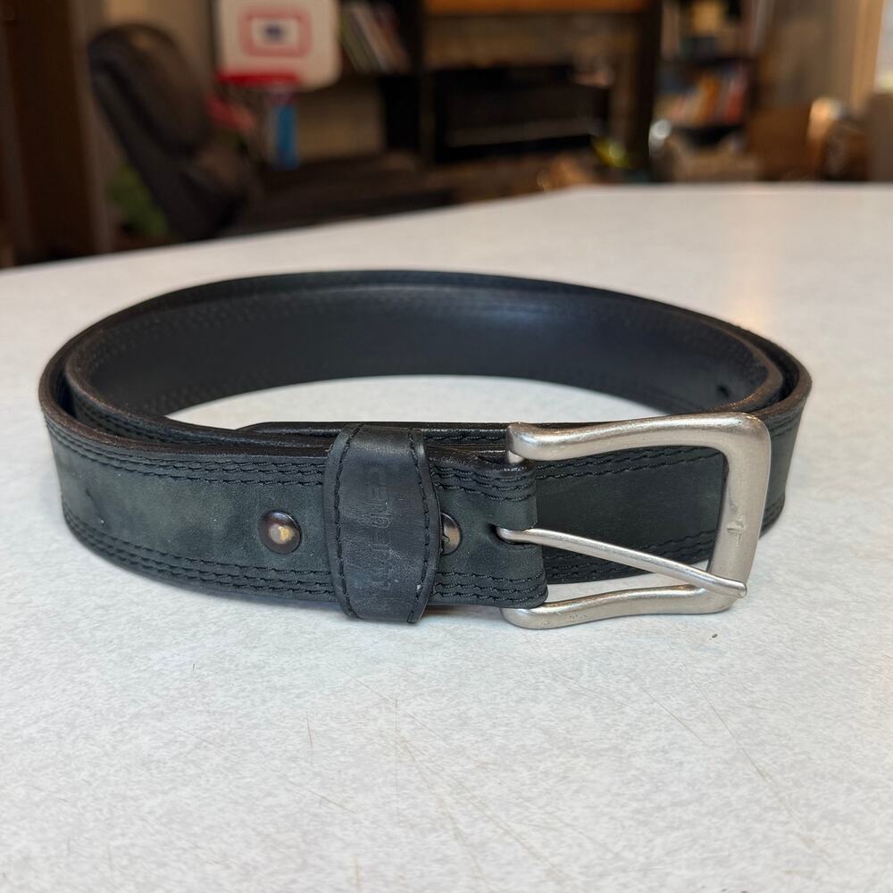 Carhartt Heavy Duty Black Leather Belt Workwear Size 44